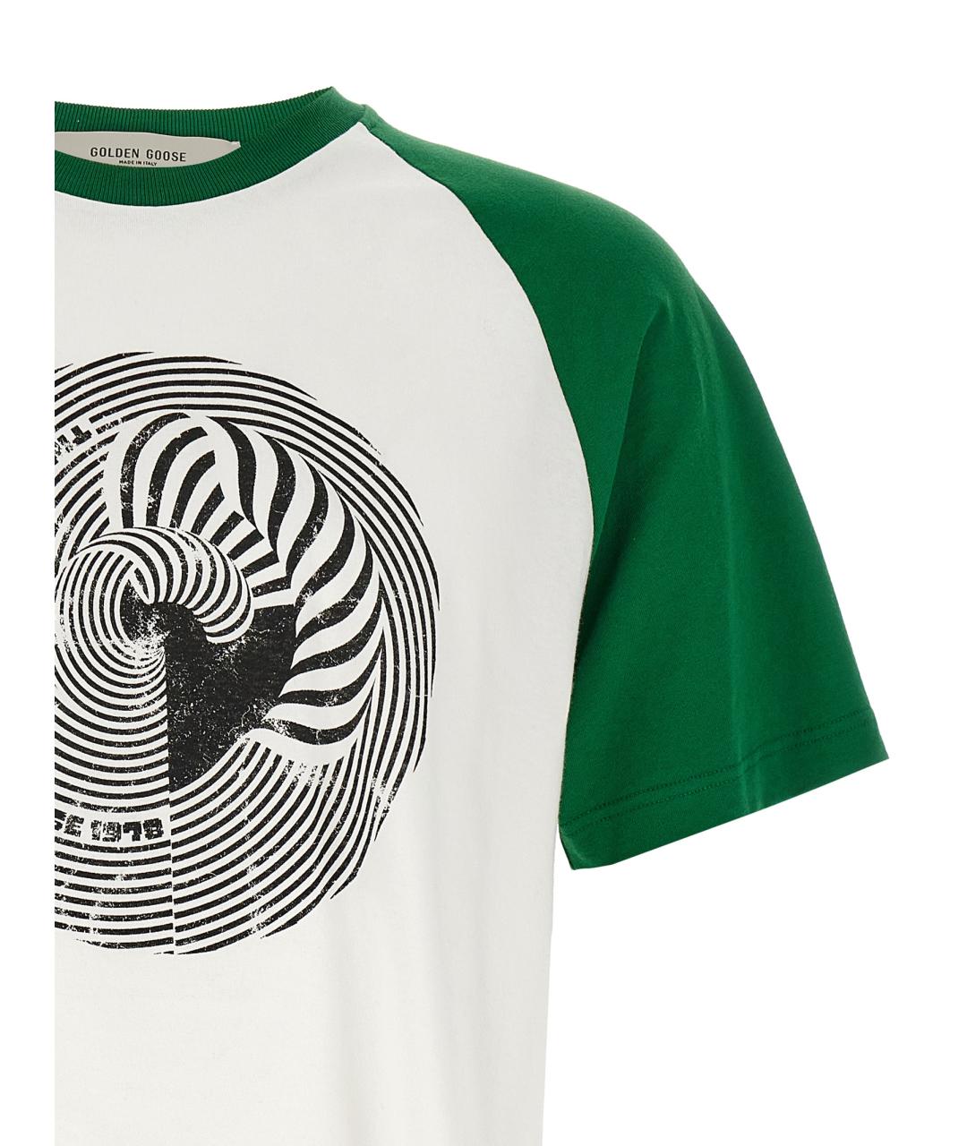 GOLDEN GOOSE DELUXE BRAND Мульти хлопковая футболка, фото 3