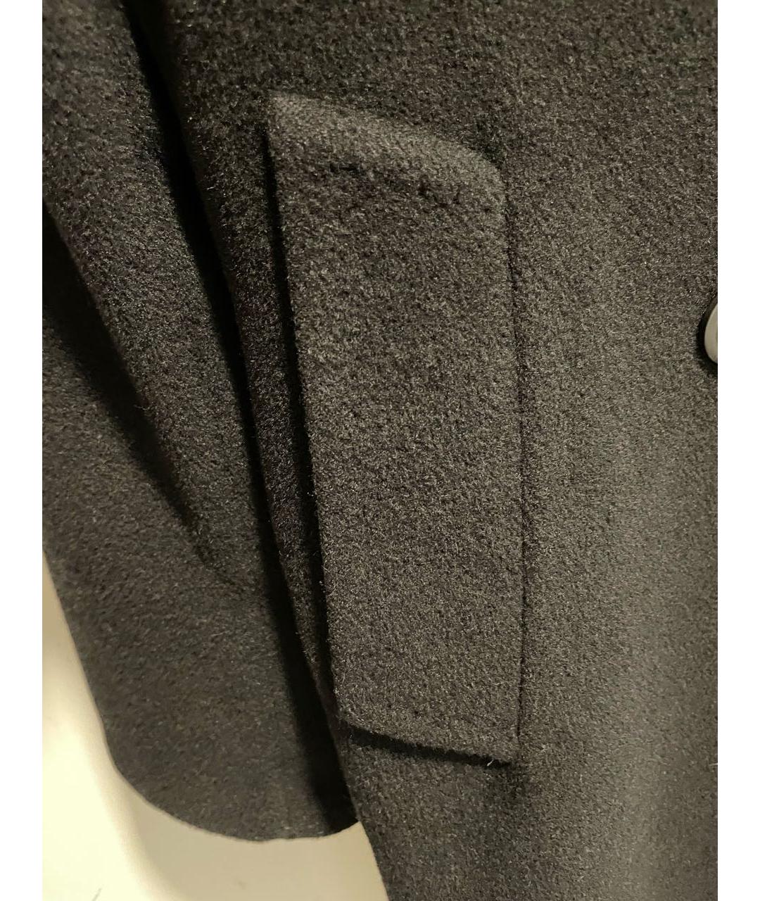 MAX MARA Черное шерстяное пальто, фото 3