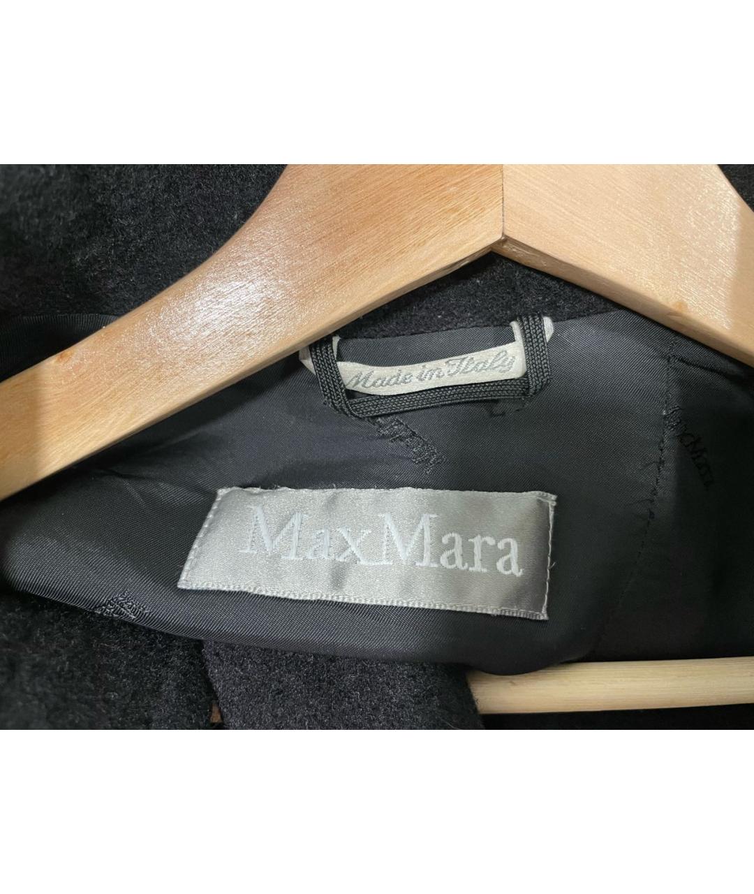 MAX MARA Черное шерстяное пальто, фото 6