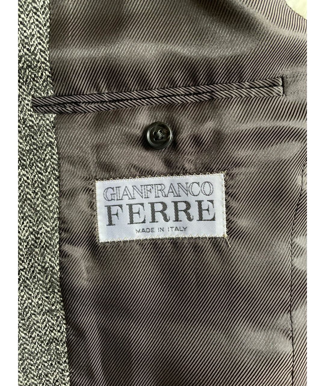 GIANFRANCO FERRE VINTAGE Мульти шерстяной пиджак, фото 5