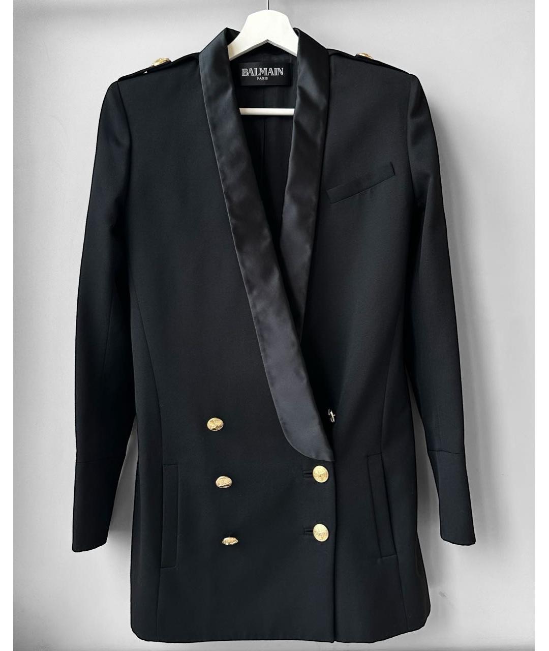 BALMAIN Черный шерстяной жакет/пиджак, фото 2