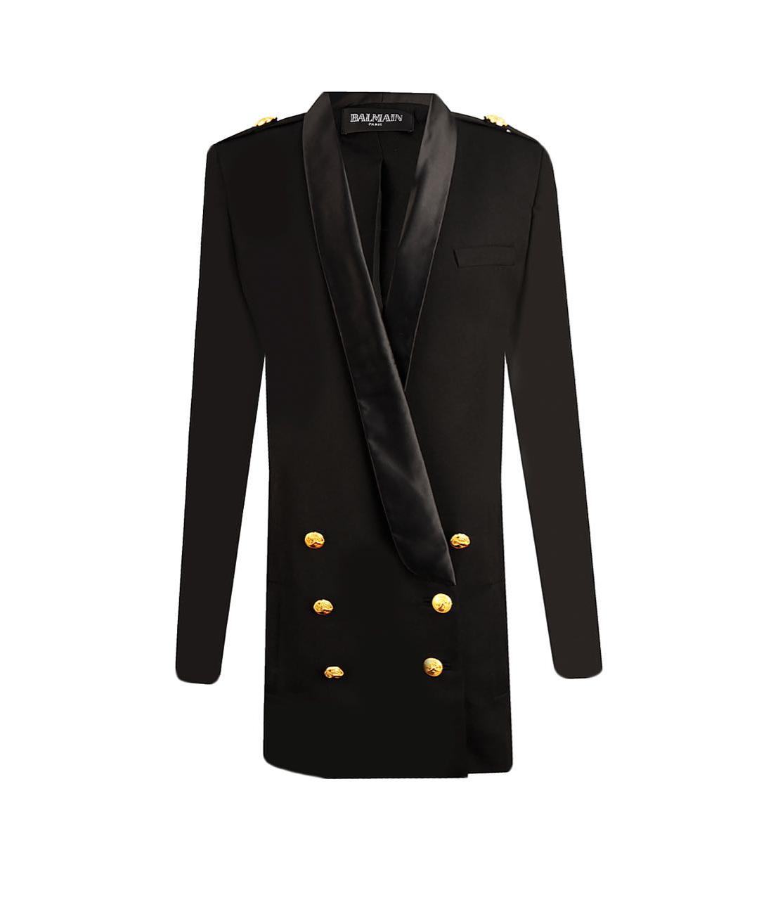 BALMAIN Черный шерстяной жакет/пиджак, фото 1