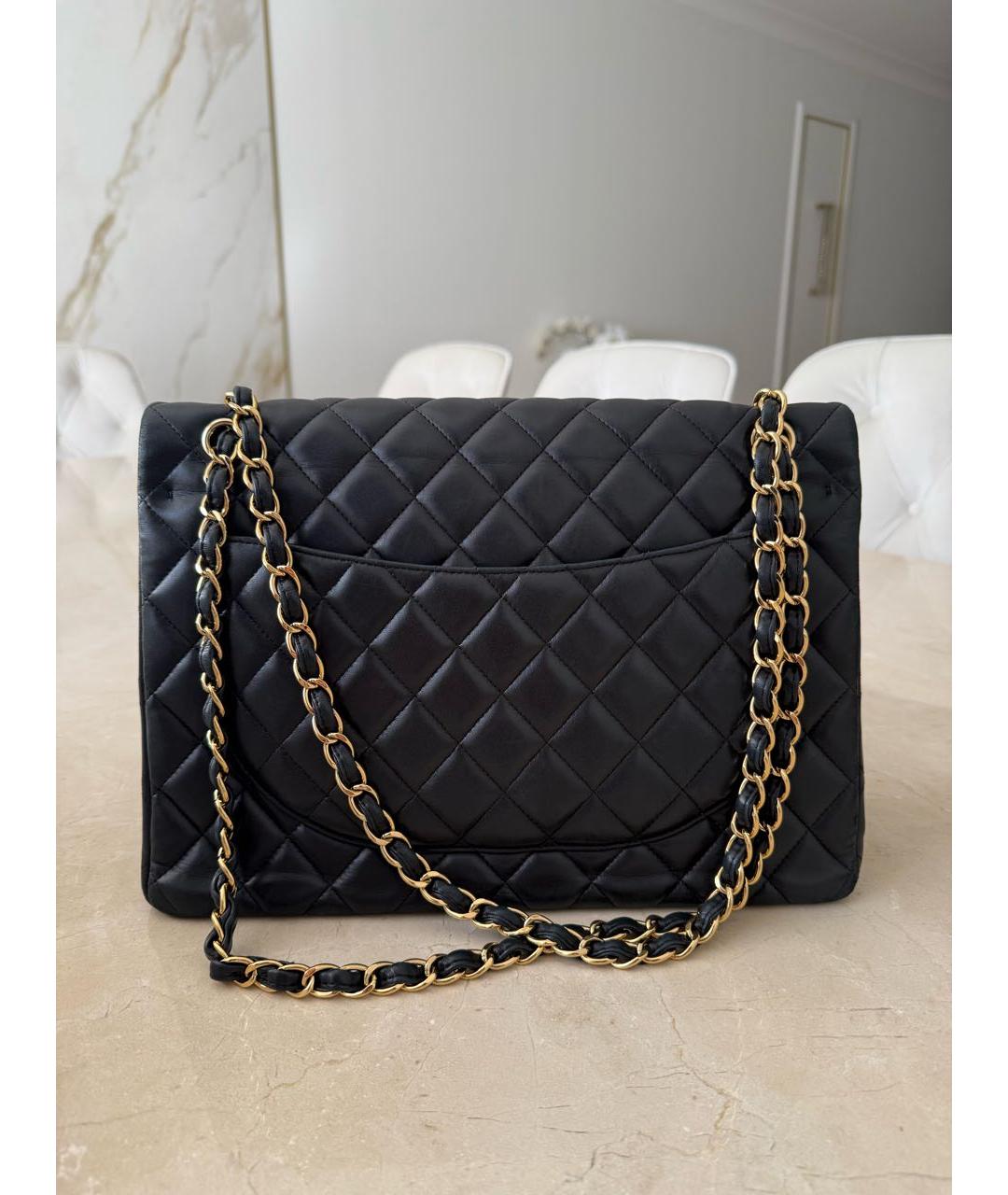 CHANEL Черная кожаная сумка через плечо, фото 3