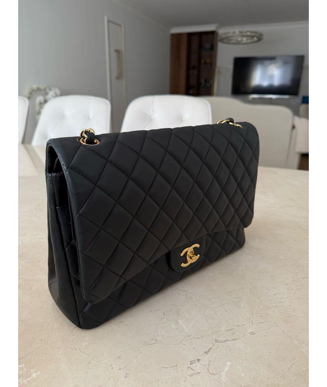 CHANEL Черная кожаная сумка через плечо, фото 2