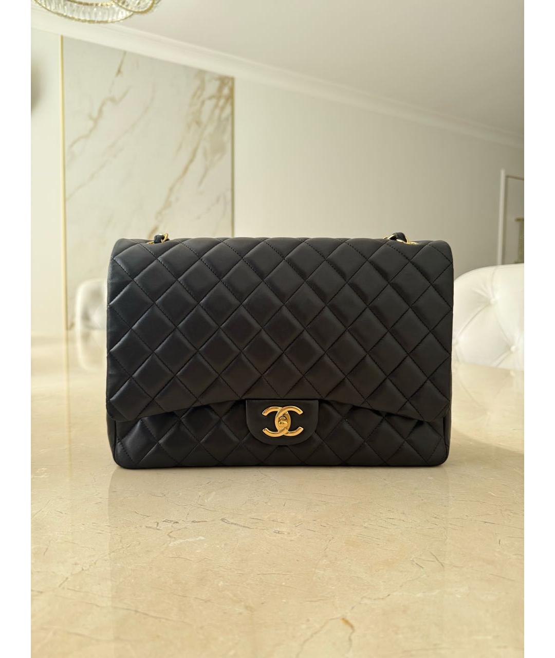CHANEL Черная кожаная сумка через плечо, фото 9