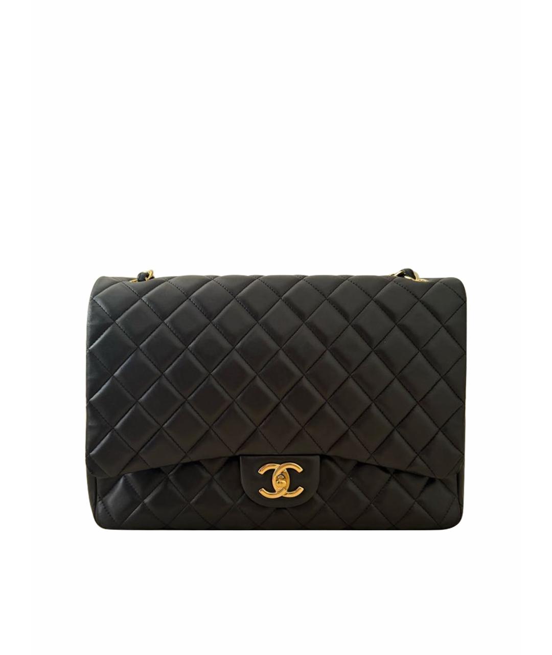 CHANEL Черная кожаная сумка через плечо, фото 1