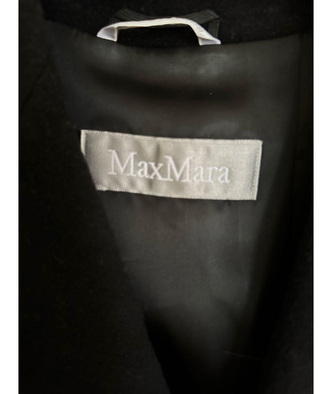 MAX MARA Черное шерстяное пальто, фото 4