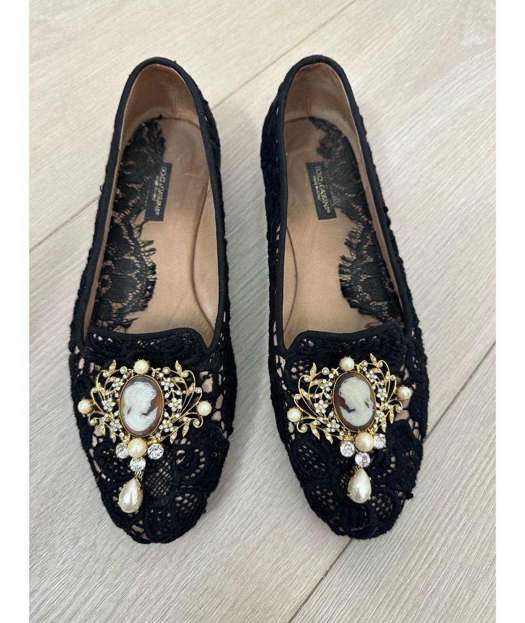 DOLCE&GABBANA Черные балетки, фото 2