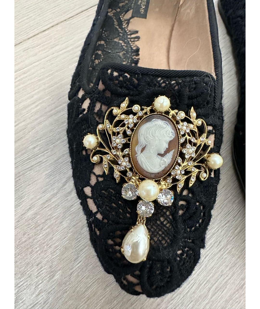 DOLCE&GABBANA Черные балетки, фото 4