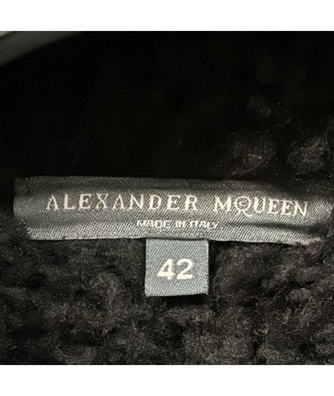 ALEXANDER MCQUEEN Коричневая меховая дубленка, фото 3