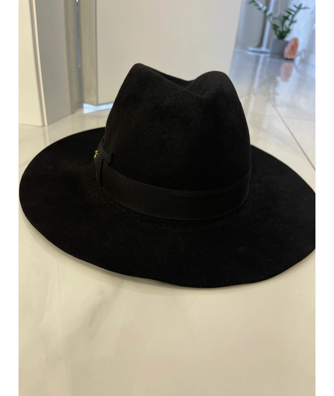 FEDERICA MORETTI Черная бархатная шляпа, фото 3