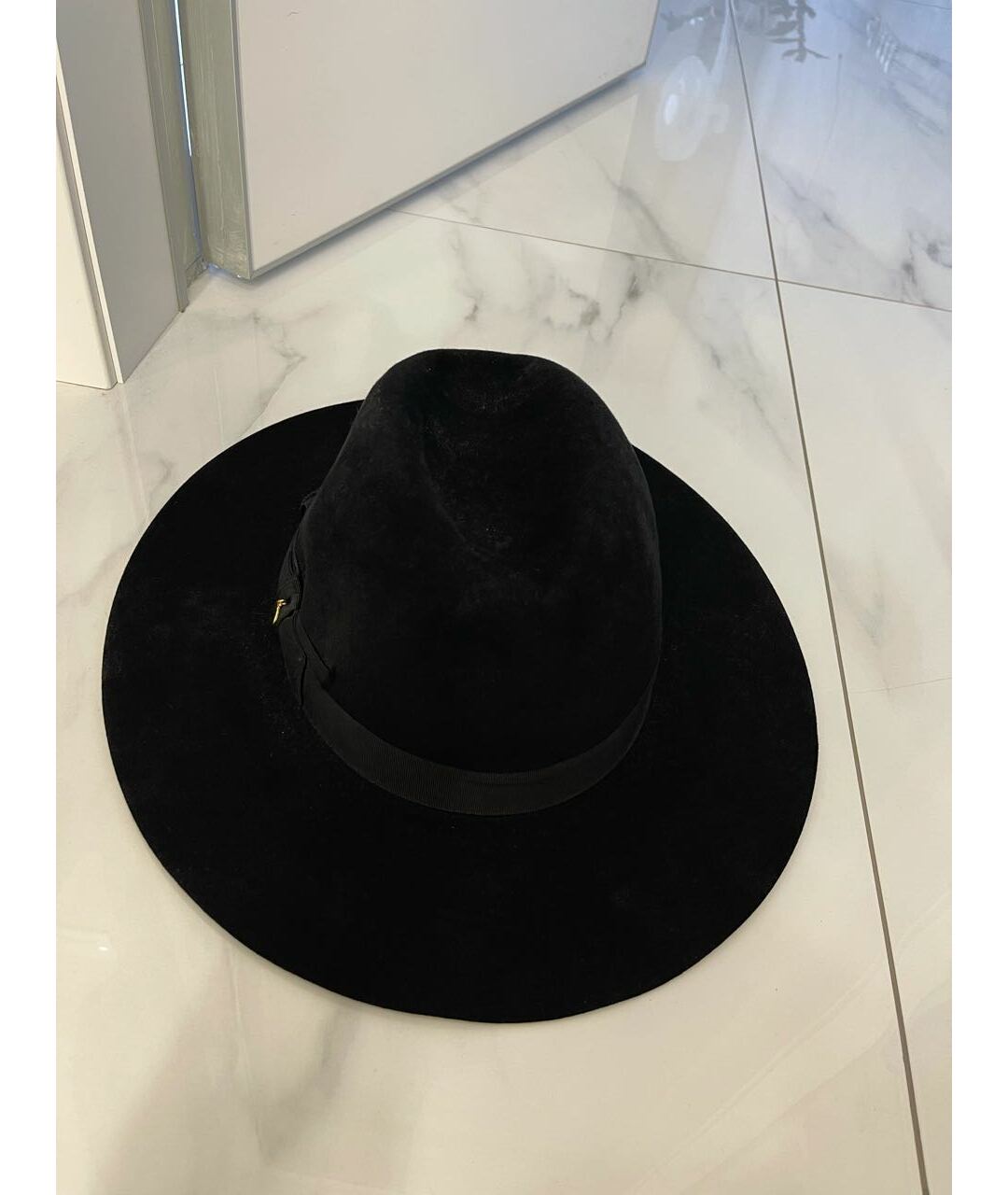FEDERICA MORETTI Черная бархатная шляпа, фото 4