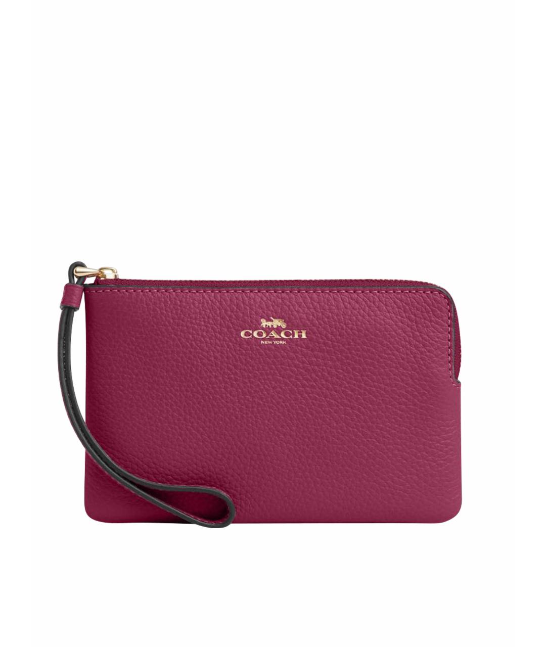 COACH Фуксия кожаный кошелек, фото 1