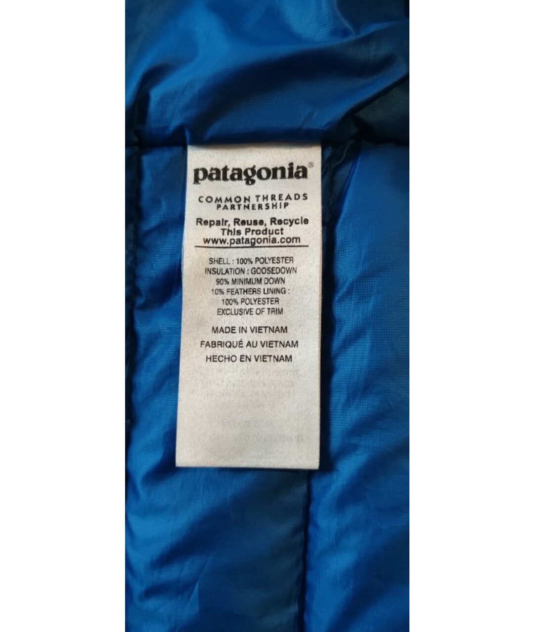 PATAGONIA Голубой полиэстеровый жилет, фото 5