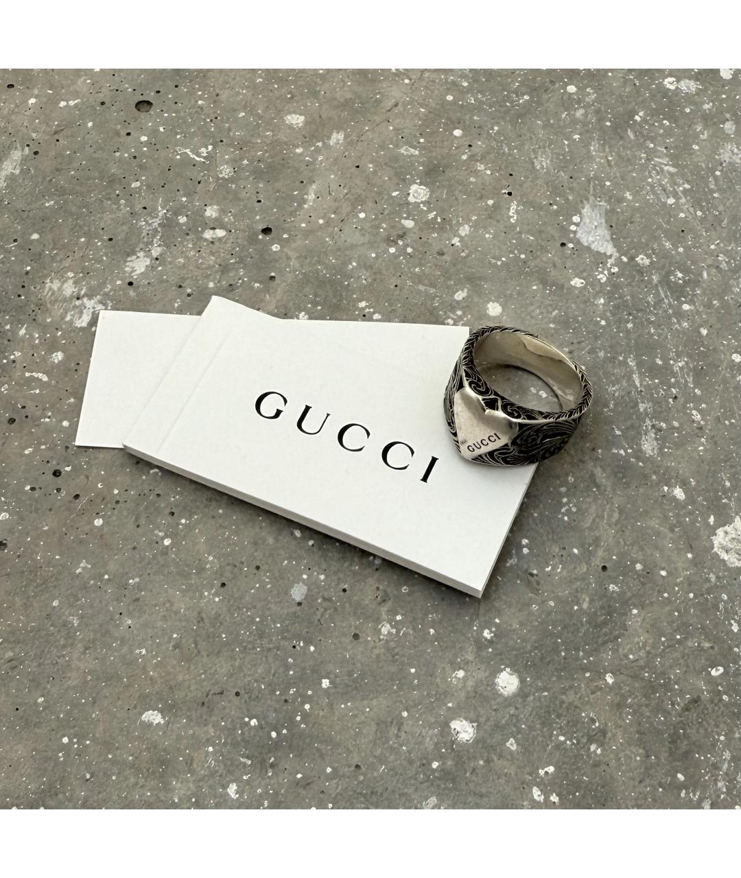 GUCCI Серебряное серебряное кольцо, фото 6