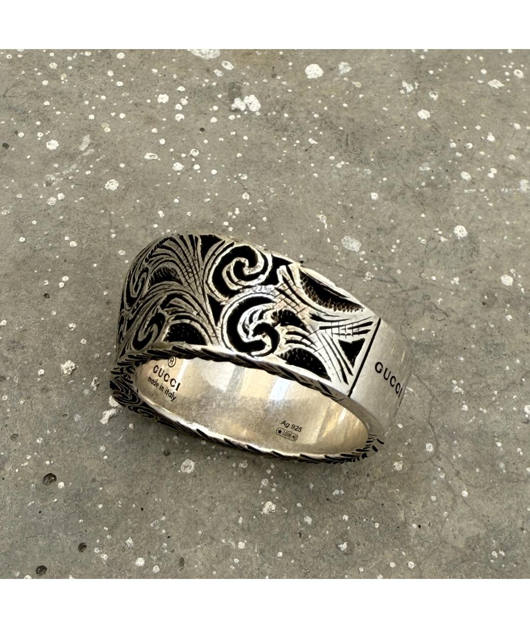 GUCCI Серебряное серебряное кольцо, фото 3