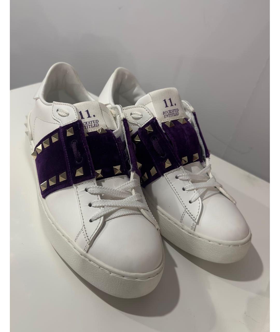 VALENTINO Белые кожаные кеды, фото 4