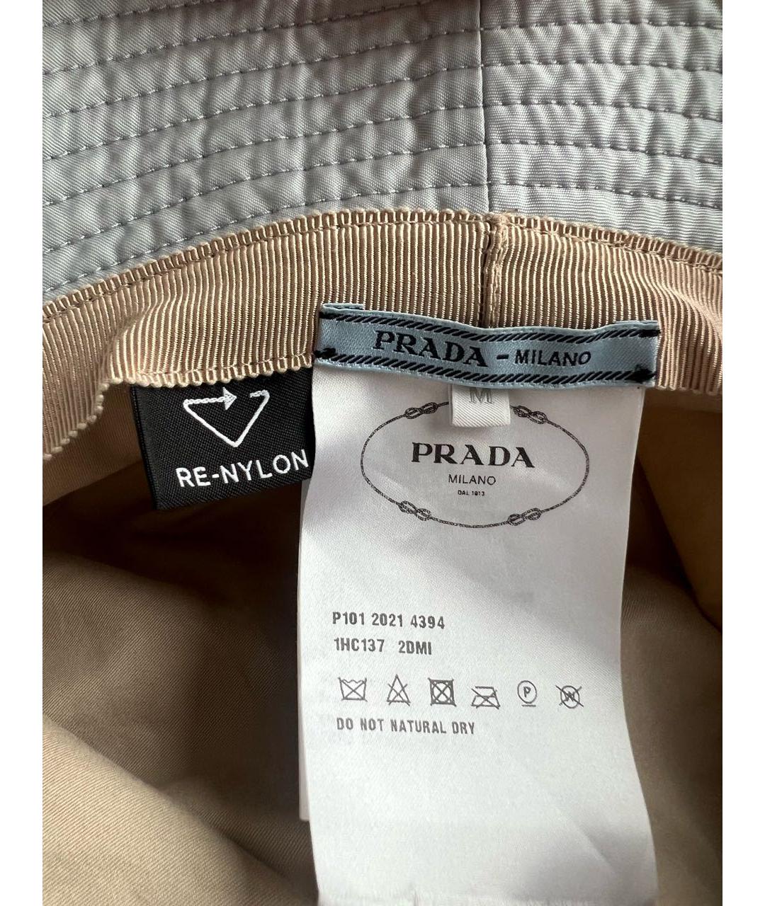 PRADA Серая синтетическая панама, фото 3