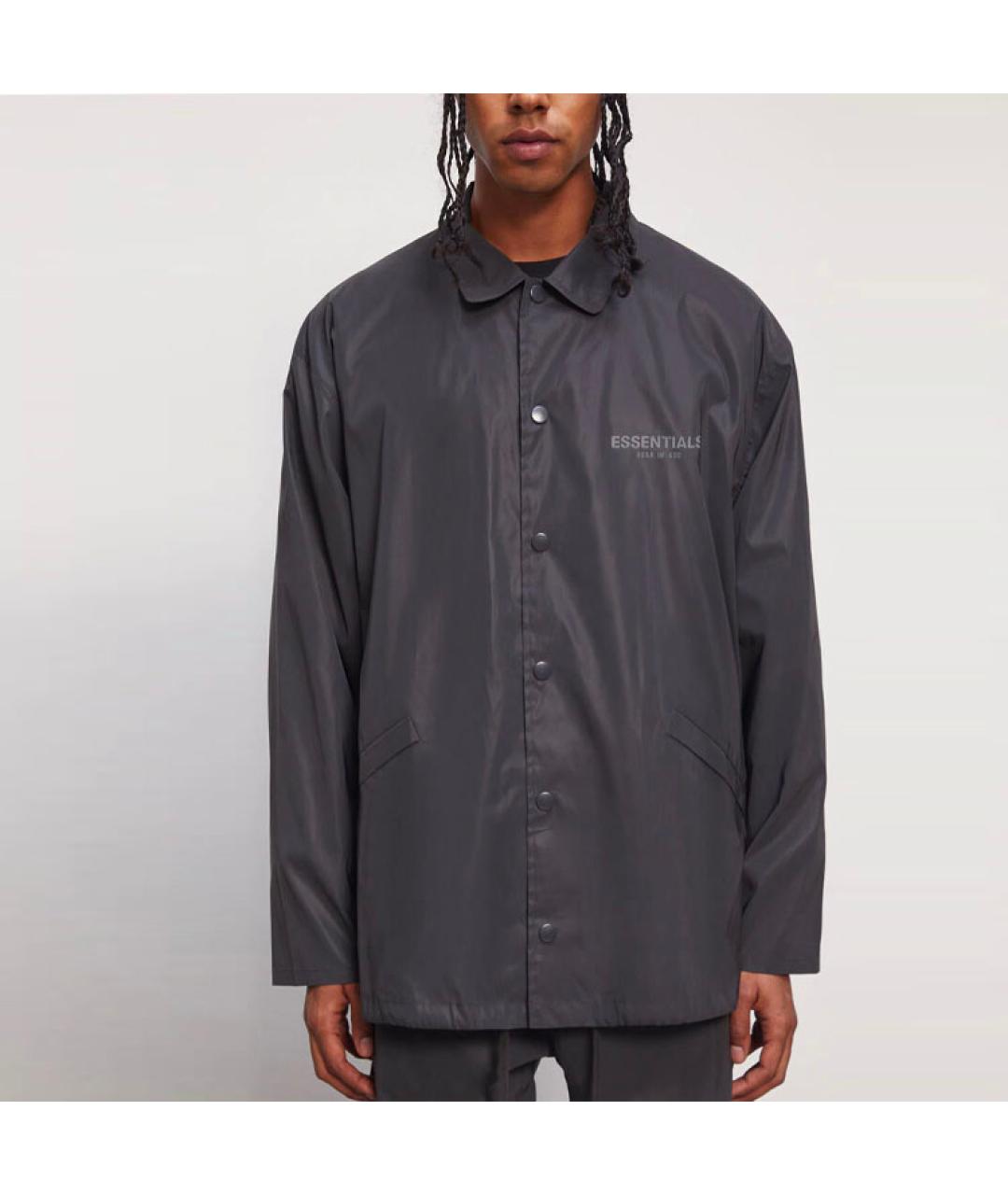 FEAR OF GOD ESSENTIALS Черная куртка, фото 3