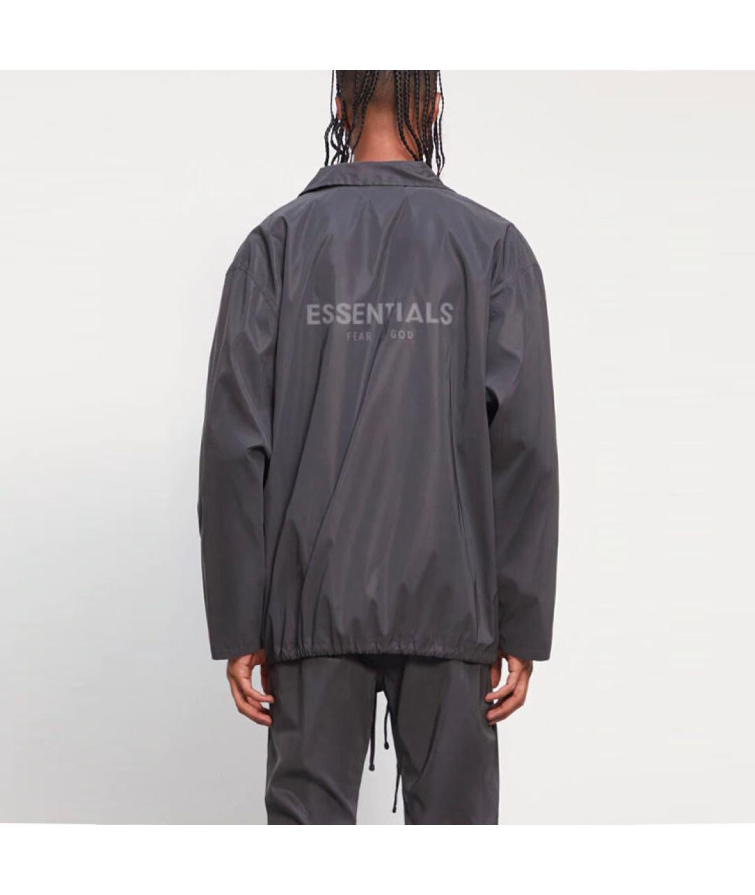FEAR OF GOD ESSENTIALS Черная куртка, фото 4