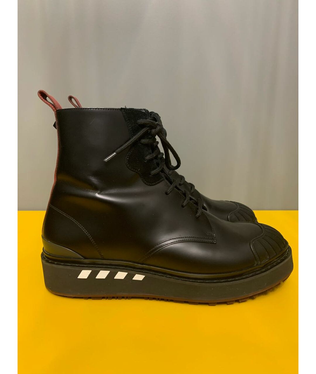 VALENTINO Черные кожаные высокие ботинки, фото 7