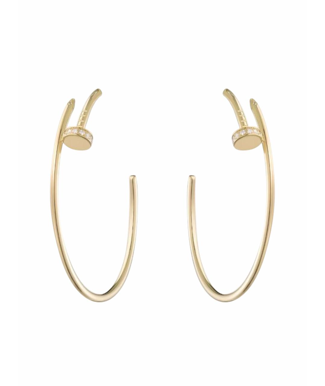 CARTIER Золотые серьги из желтого золота, фото 1