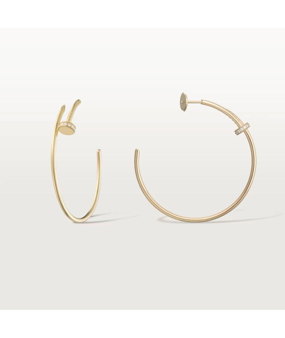 CARTIER Золотые серьги из желтого золота, фото 2