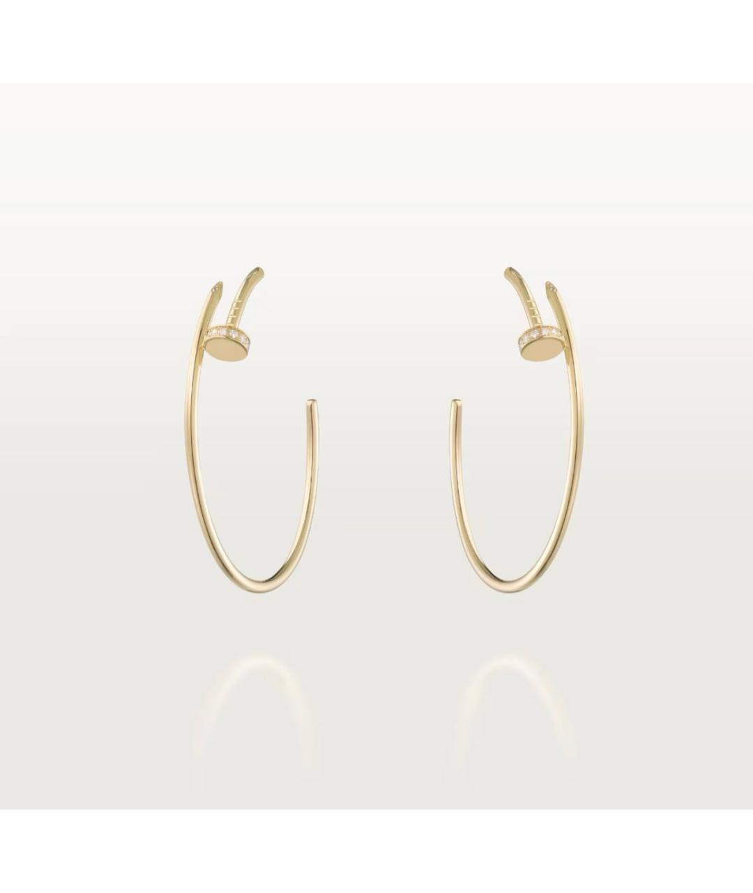 CARTIER Золотые серьги из желтого золота, фото 6
