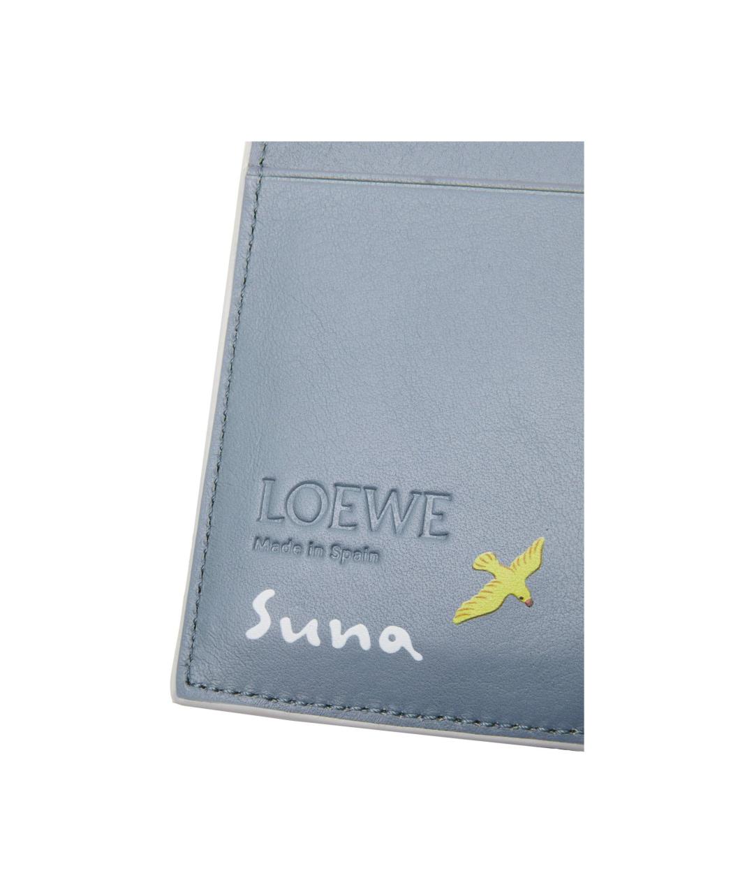 LOEWE Белый кожаный кошелек, фото 6