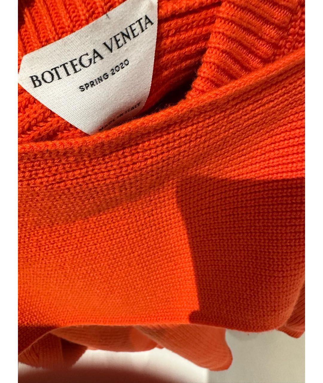 BOTTEGA VENETA Оранжевый шерстяной джемпер / свитер, фото 5