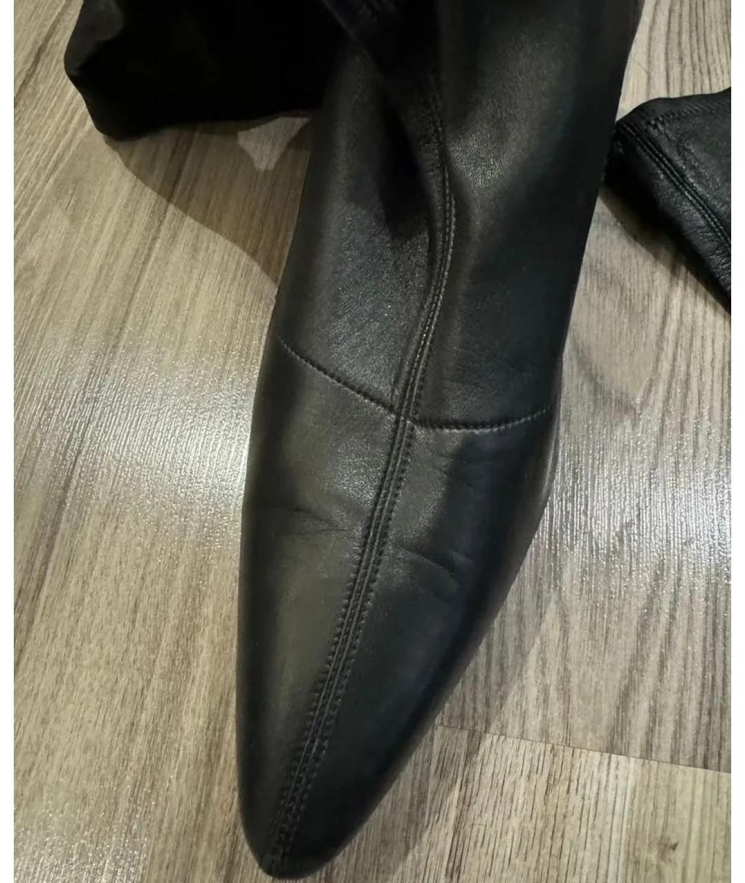 GUCCI Черные кожаные сапоги, фото 5