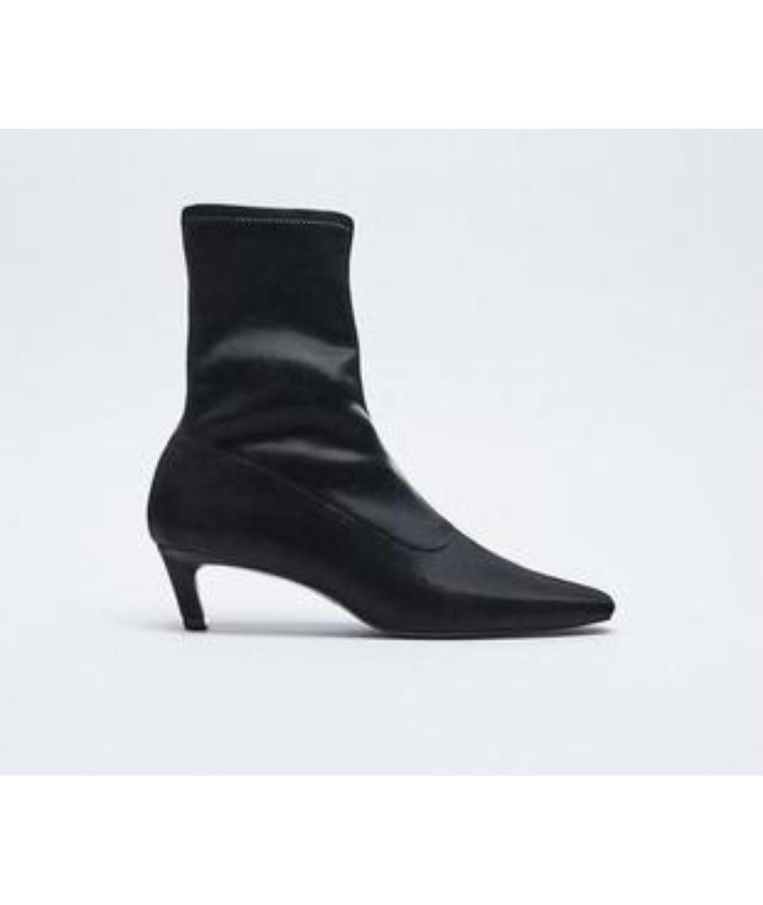 GUCCI Черные кожаные сапоги, фото 7