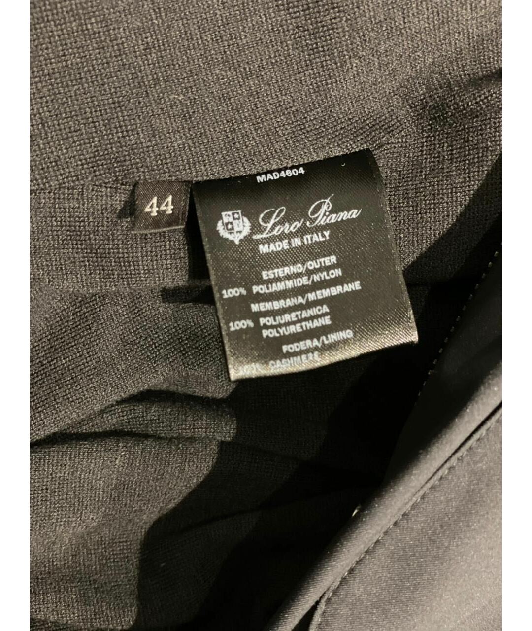 LORO PIANA Черная полиамидовая куртка, фото 4