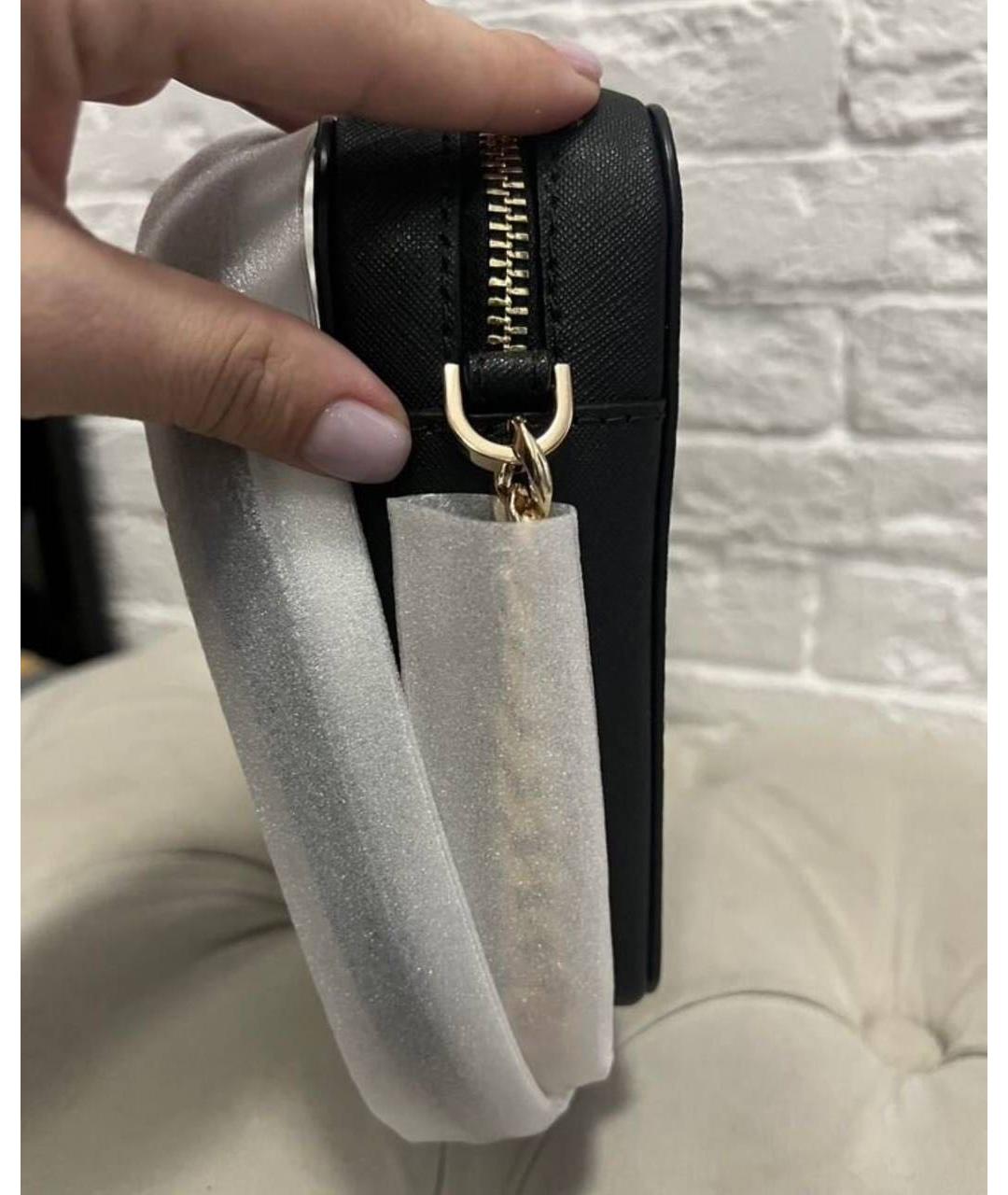 MICHAEL KORS Черная кожаная сумка через плечо, фото 5