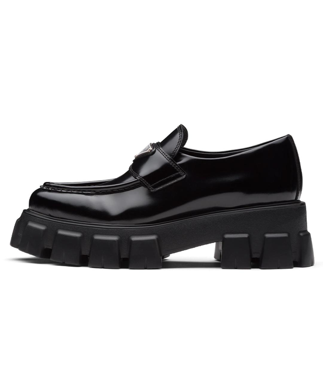 PRADA Черные кожаные лоферы, фото 2