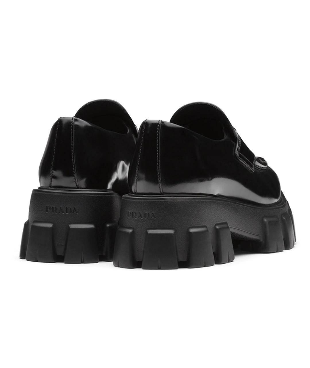 PRADA Черные кожаные лоферы, фото 4