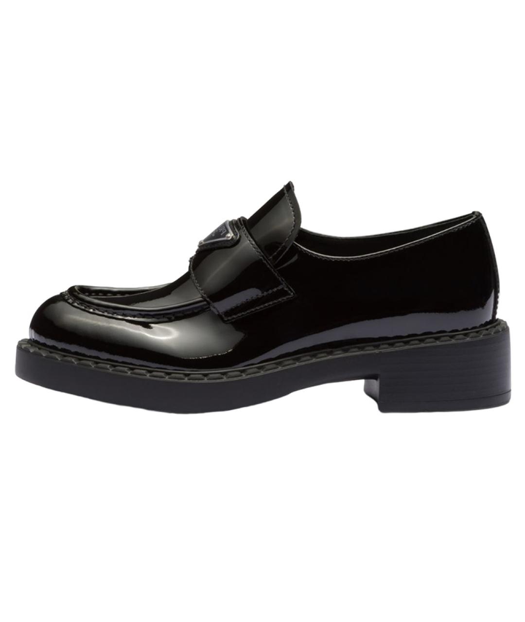 PRADA Черные кожаные лоферы, фото 2