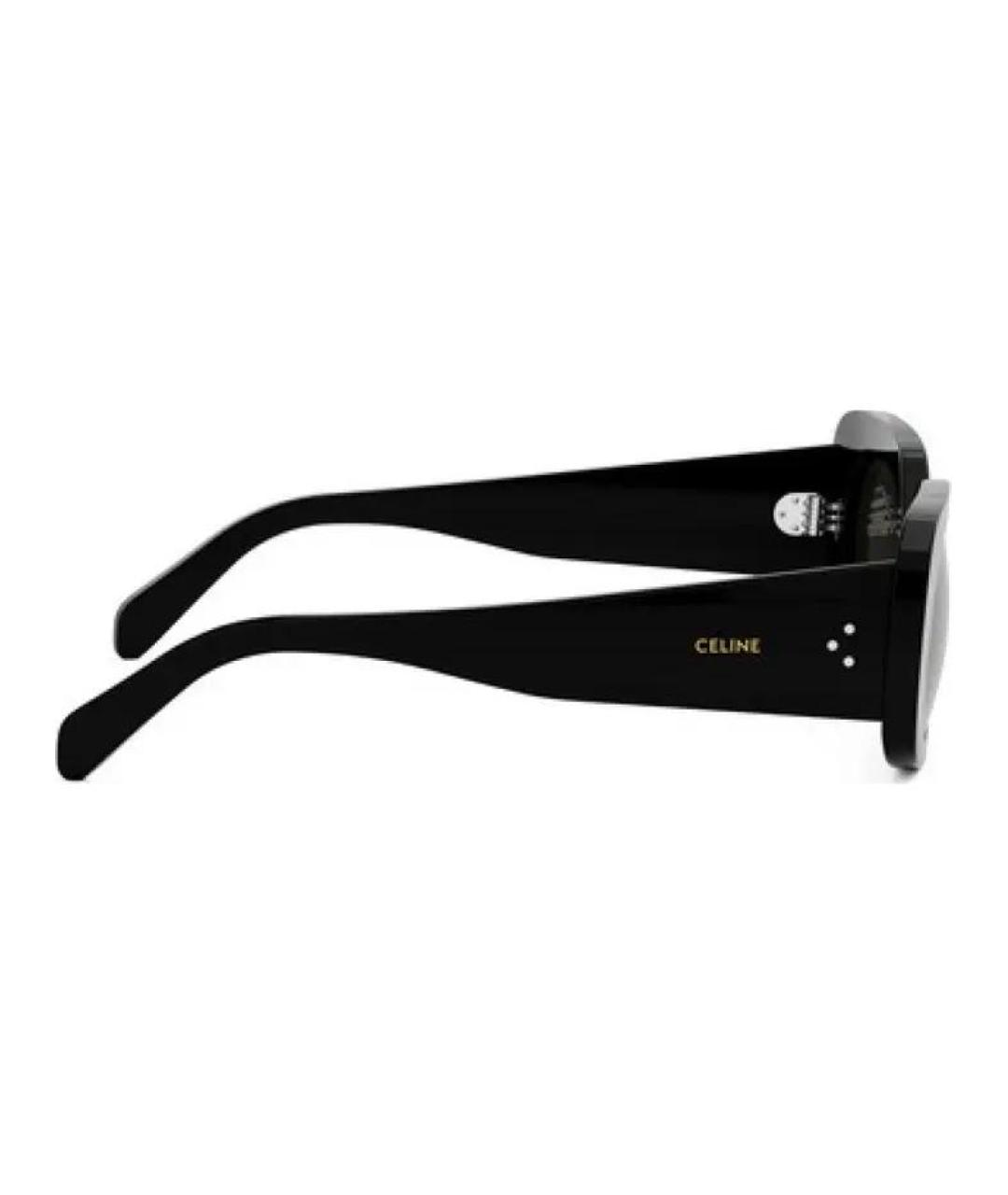 CELINE Черные пластиковые солнцезащитные очки, фото 4