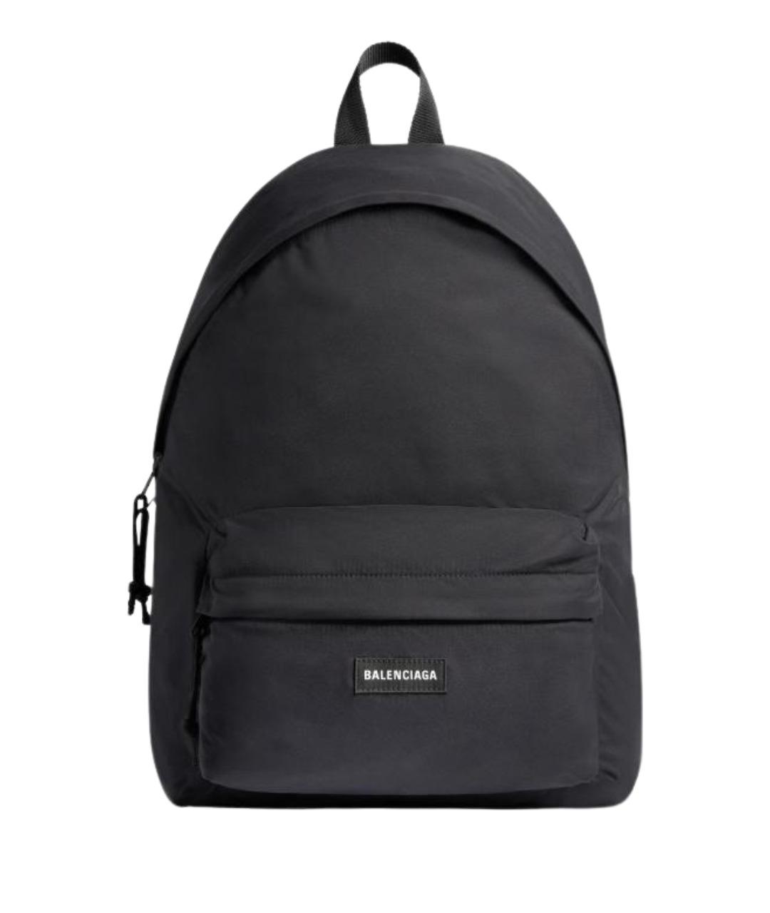 BALENCIAGA Черный нейлоновый рюкзак, фото 1