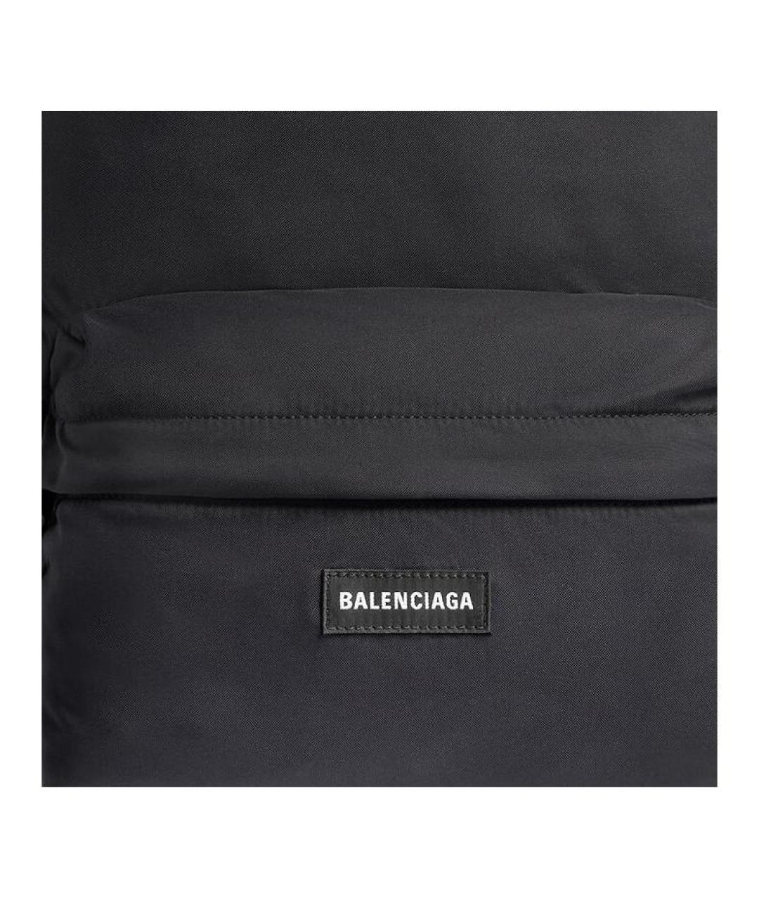BALENCIAGA Черный нейлоновый рюкзак, фото 3
