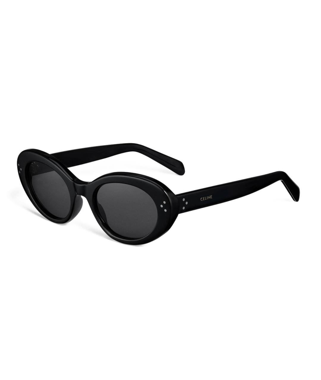 CELINE Черные пластиковые солнцезащитные очки, фото 1