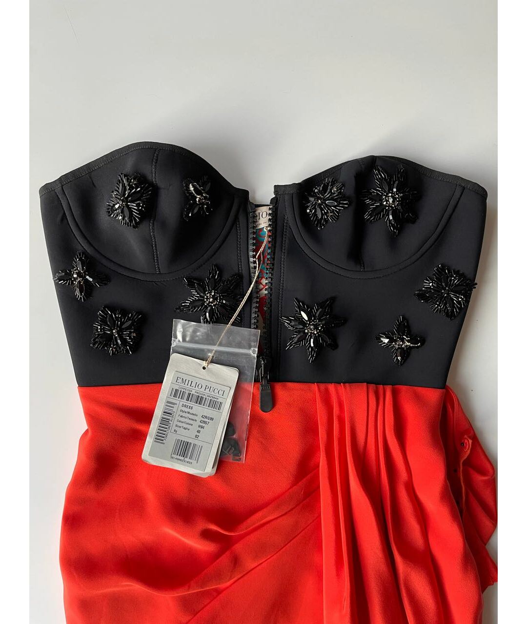 EMILIO PUCCI Красное полиамидовое коктейльное платье, фото 3