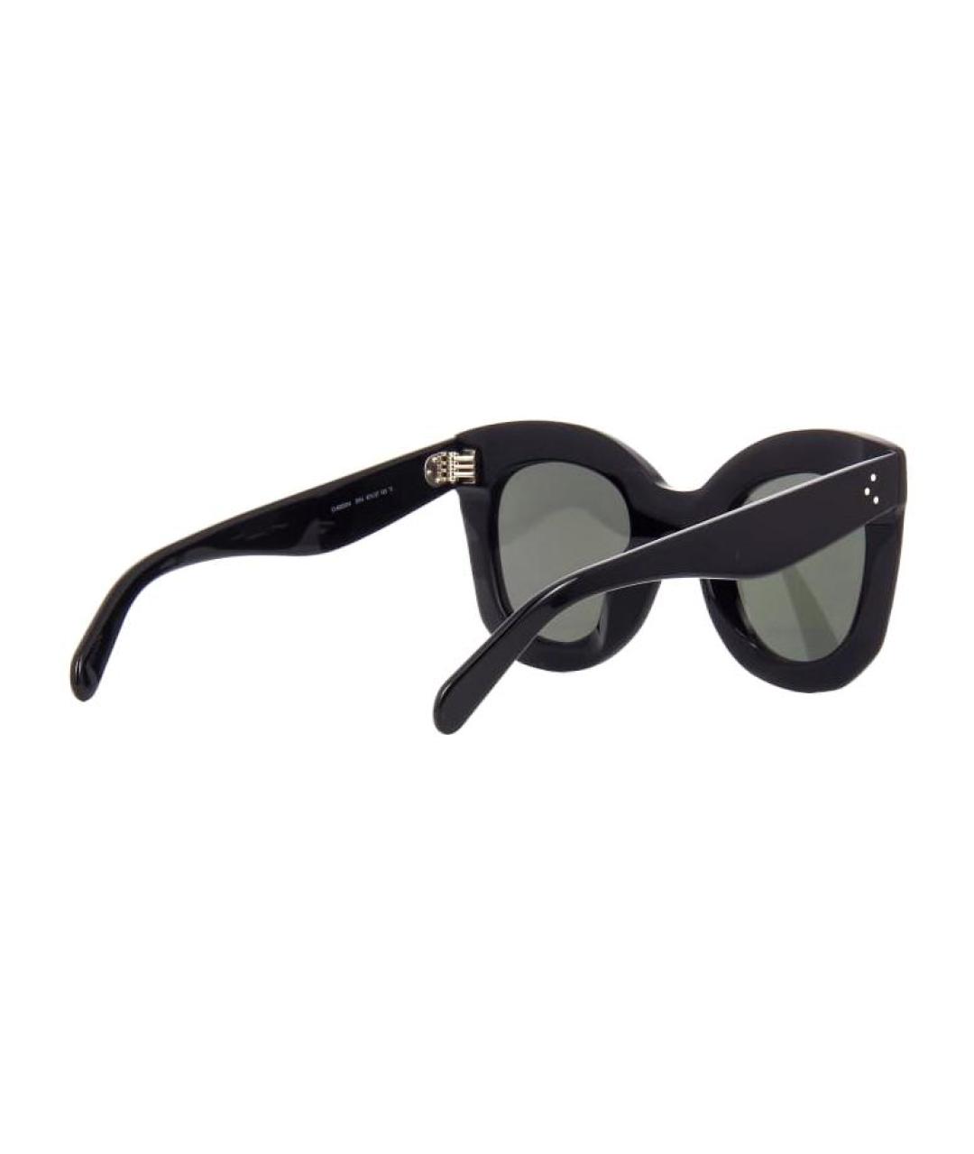 CELINE Черные пластиковые солнцезащитные очки, фото 4