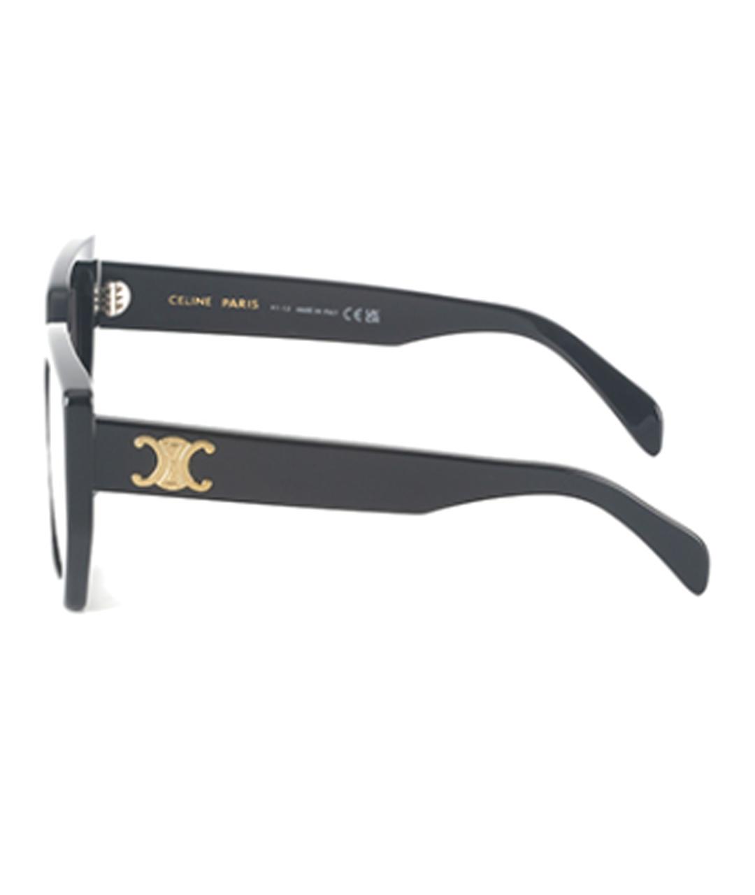 CELINE Черные пластиковые солнцезащитные очки, фото 3