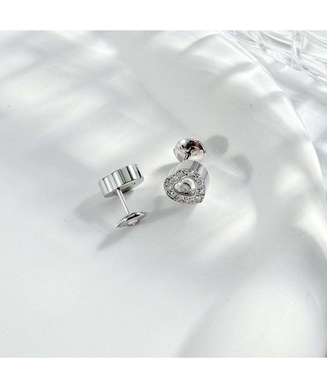CHOPARD Серебряные серьги из белого золота, фото 3