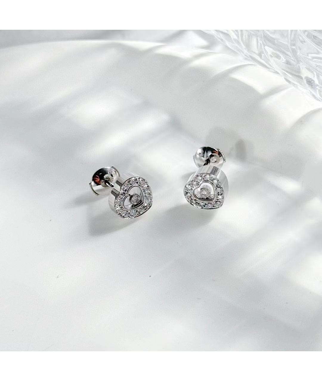 CHOPARD Серебряные серьги из белого золота, фото 2