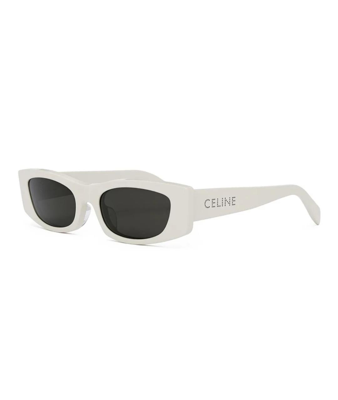 CELINE Белые пластиковые солнцезащитные очки, фото 1