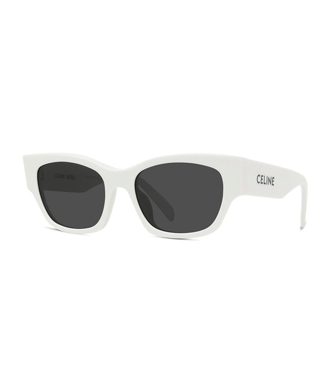 CELINE Белые пластиковые солнцезащитные очки, фото 1