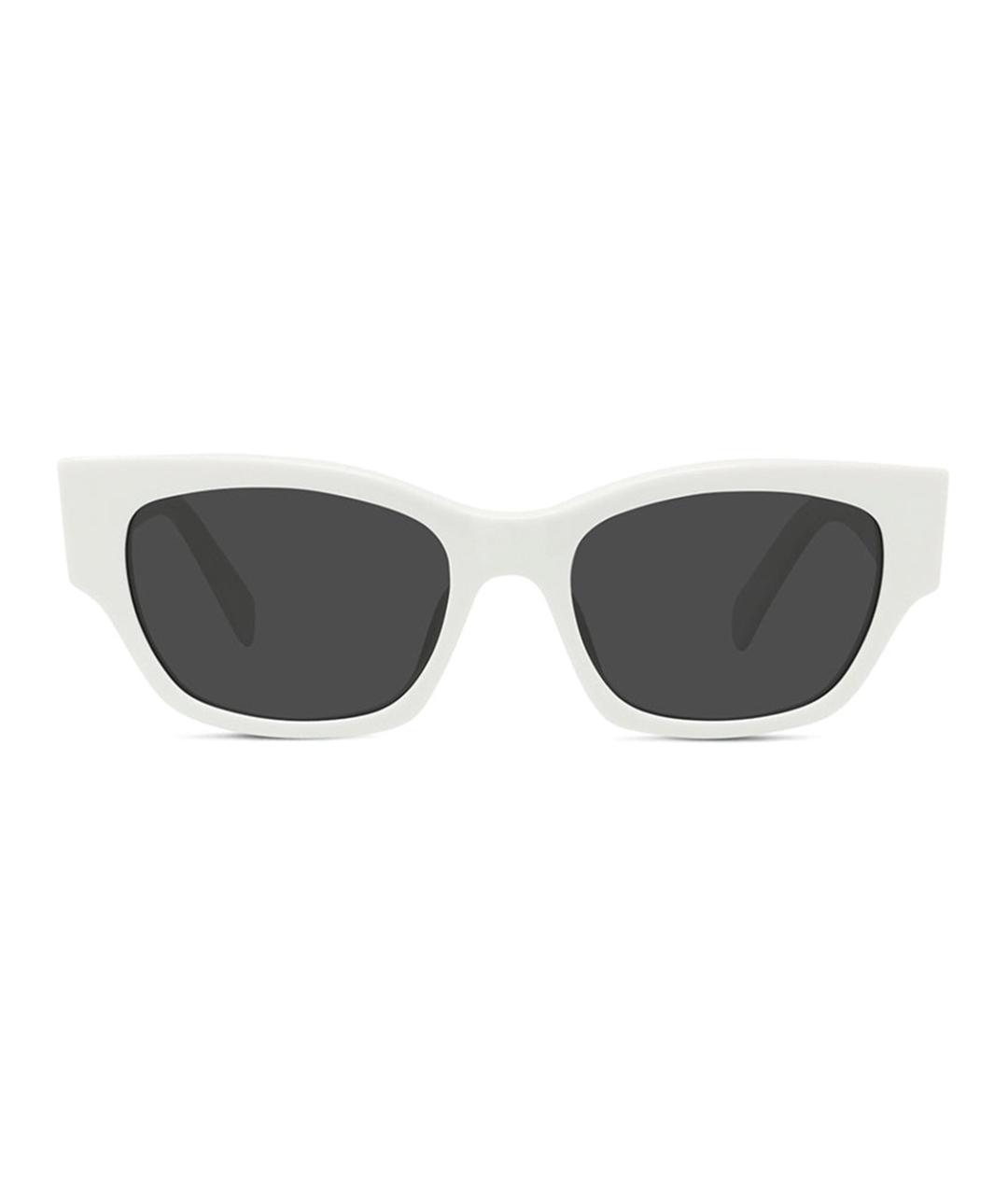 CELINE Белые пластиковые солнцезащитные очки, фото 4