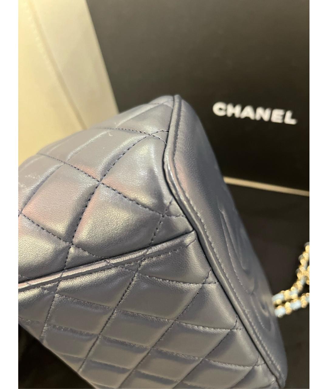 CHANEL Черная кожаная косметичка, фото 5